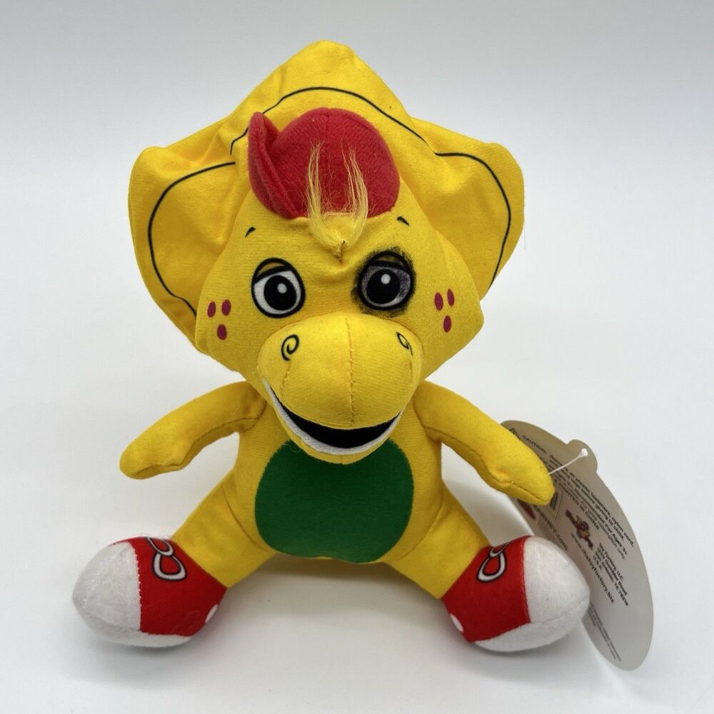 Barney & Friends Yellow Plush 8" Vintage BJ Dinosaur Stuffed Animal New